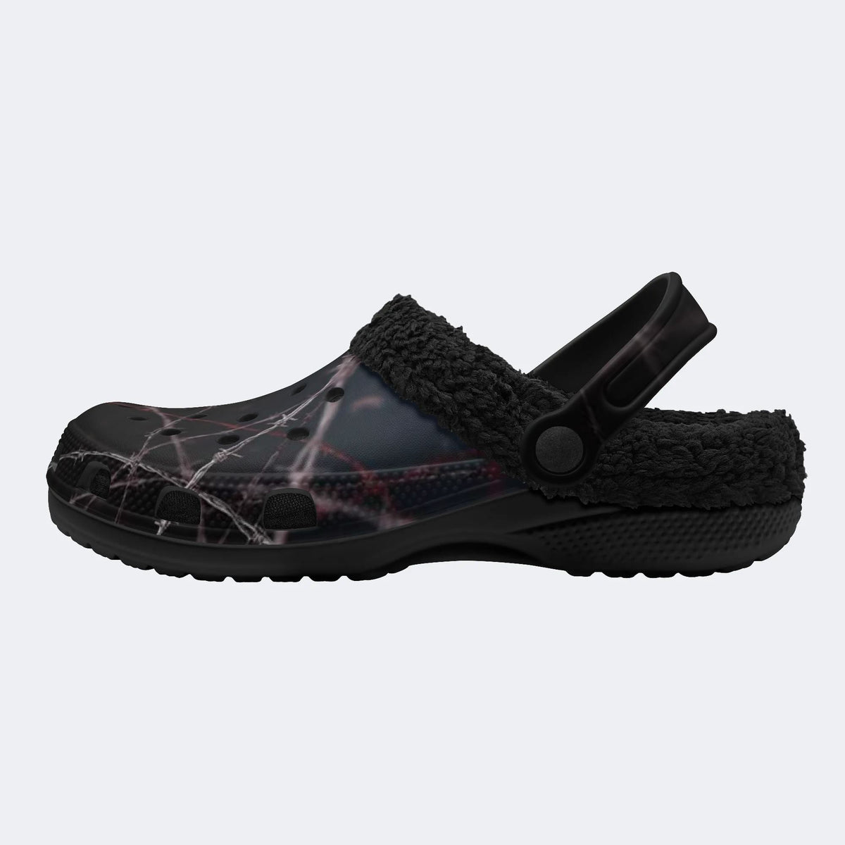 Barbed Wire - Fur Lined Slippers/Sandals