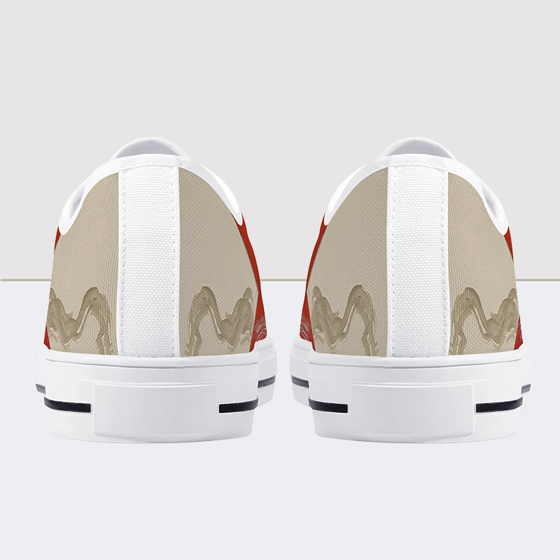 Incantations Skull Low Top Canvas Shoes