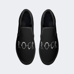 Unisex Retro Rock Music Art Illustration Print - Slip On Shoes