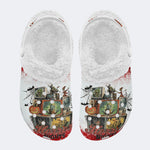 Halloween Horror Print - Fur Lined Slippers