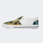 Vintage Cross Print - Slip On Shoes