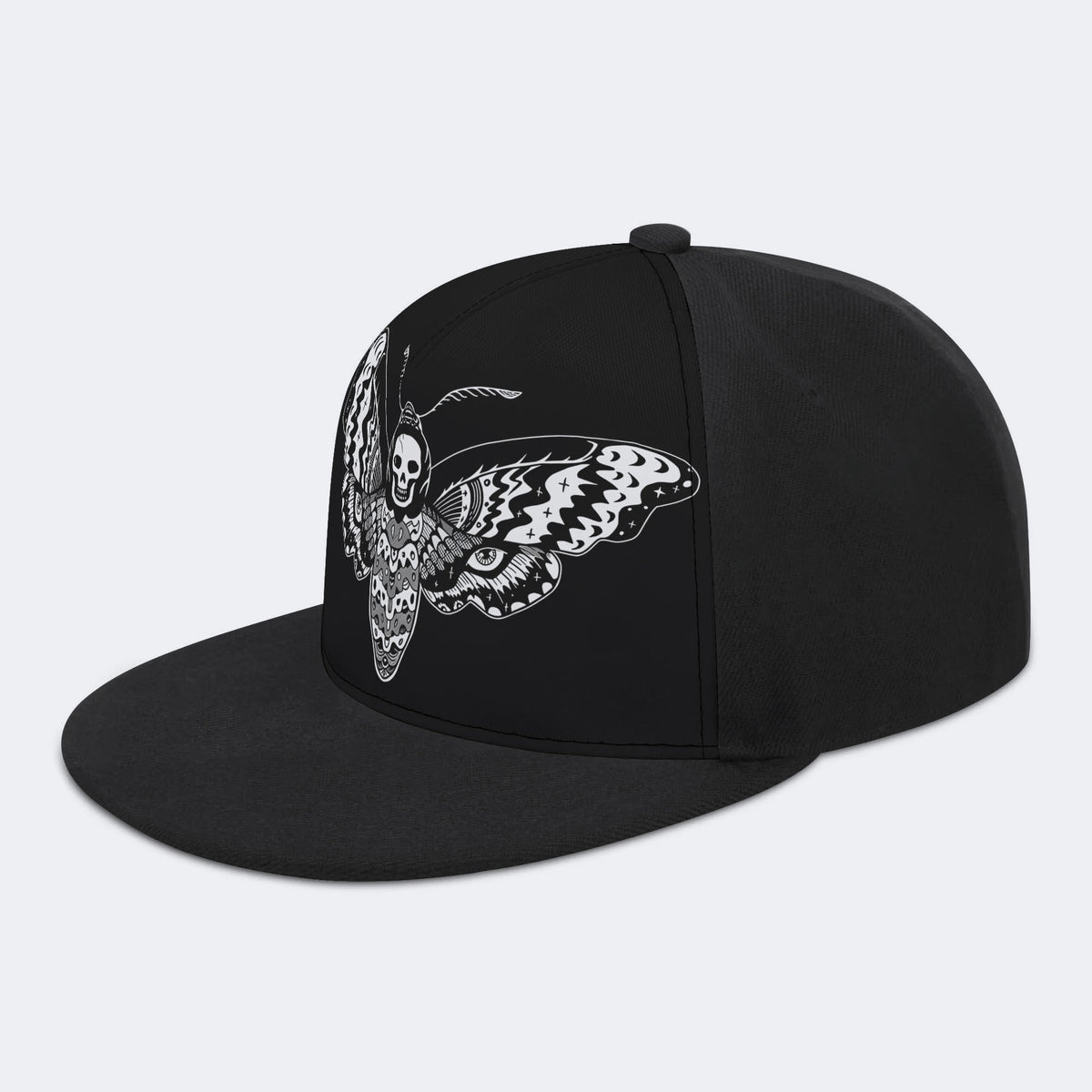 Surreal Death Moth&Skull - Hip-hop Hat