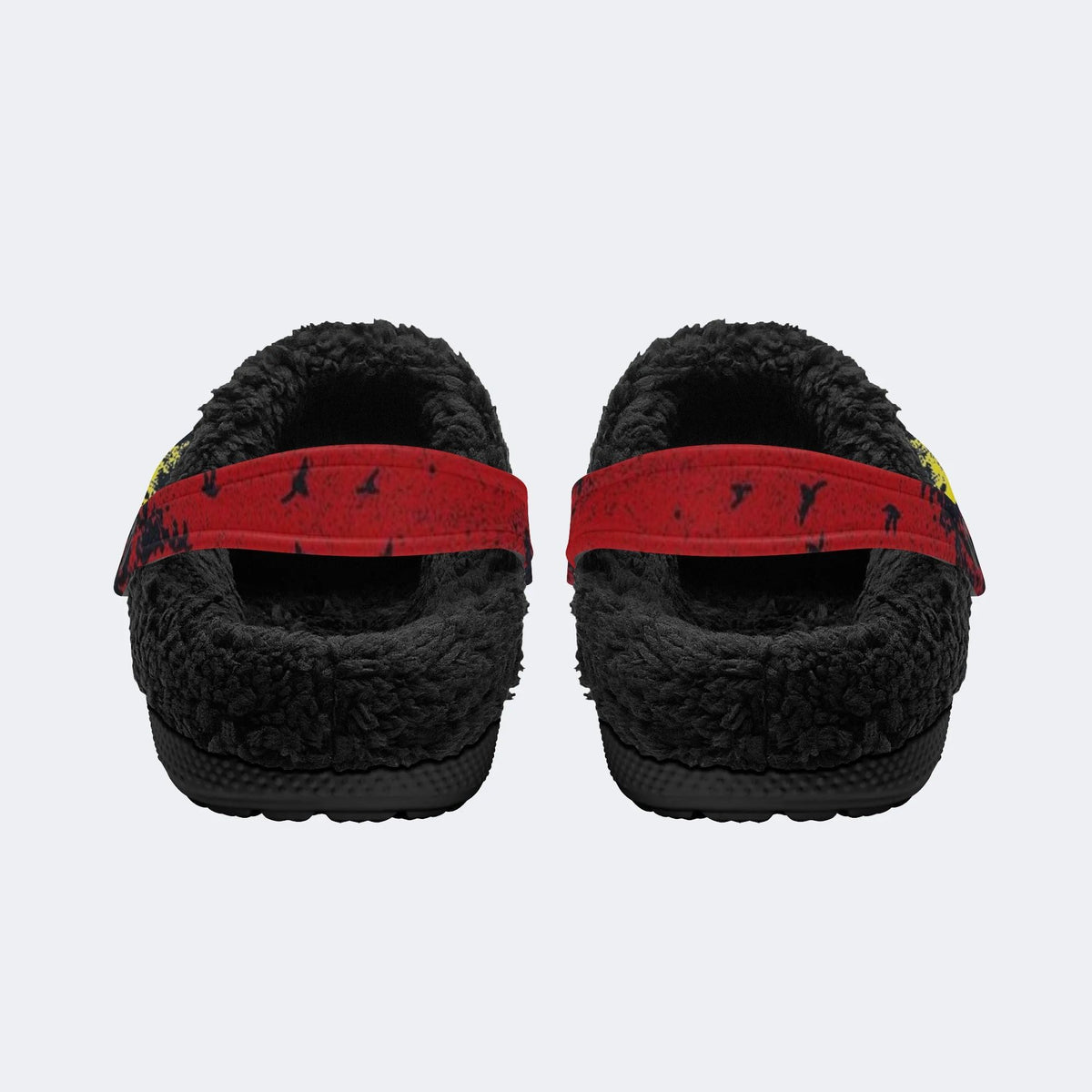 Night Grave Skeleton - Fur Lined Slippers/Sandals