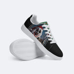 Horror Santa Claus Ghostface Print - Skateboard Sneakers