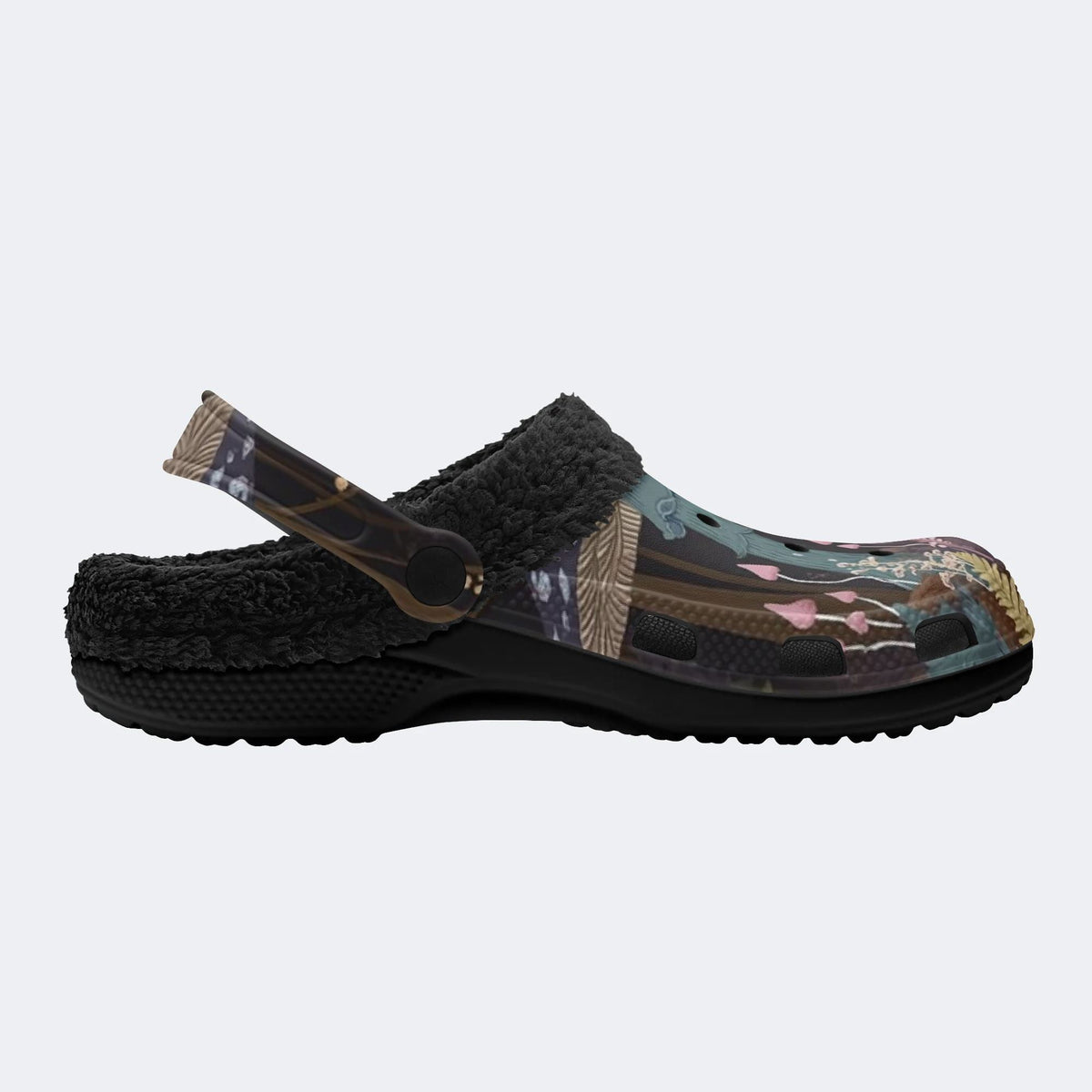 Dark Forest Mushroom - Fur Lined Slippers/Sandals