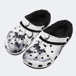 Gothic Ghost Moon - Fur Lined Slippers/Sandals