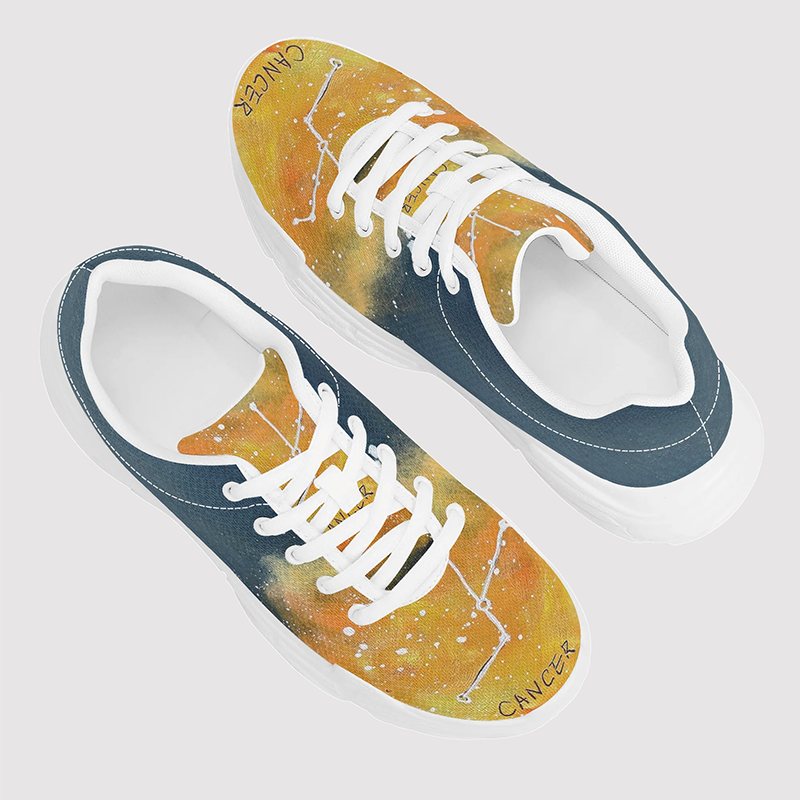 Cancer Print Chunky Sneakers