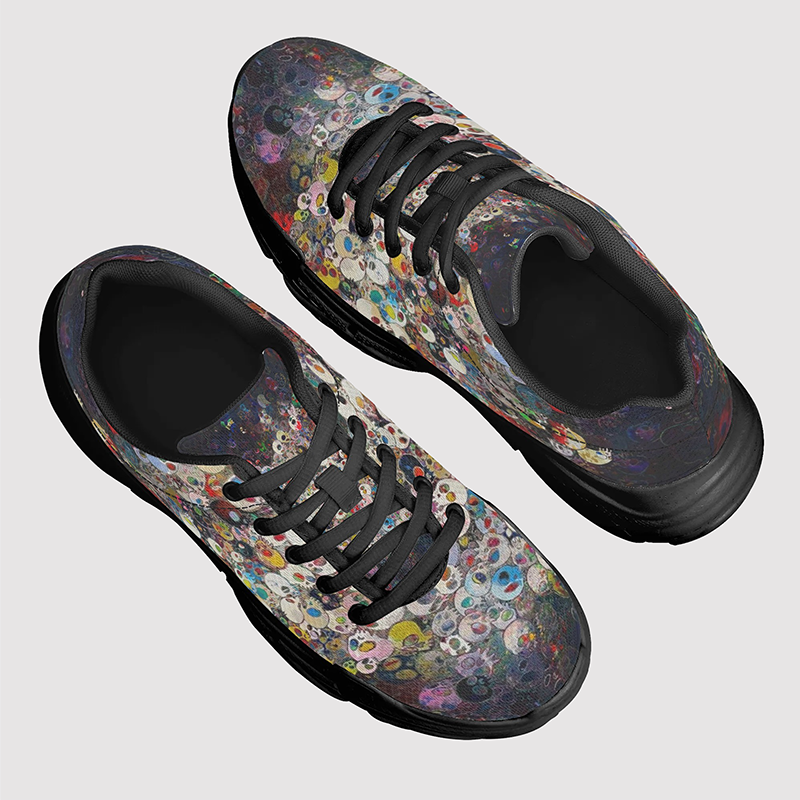 Classic Skull Print Chunky Sneakers