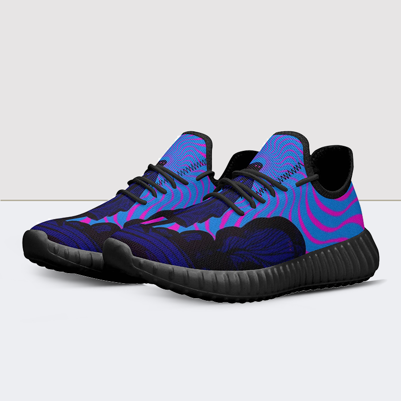 Sneakers aus Netzstoff mit Ncturnal-Print