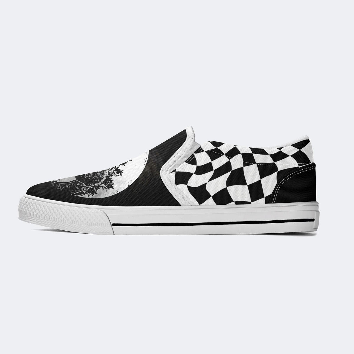 Horror Monster Print - Slip On Shoes