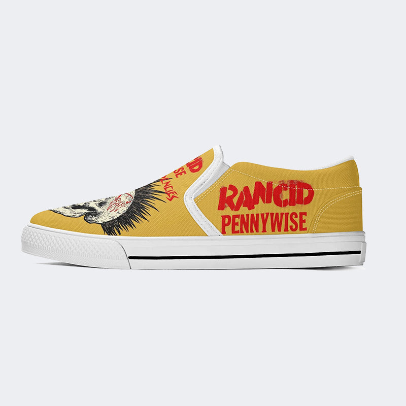 Rancid Skull Print - Slip On Shoes