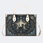 Black Cat Star Tarot Print Handbag Factory Direct Sales