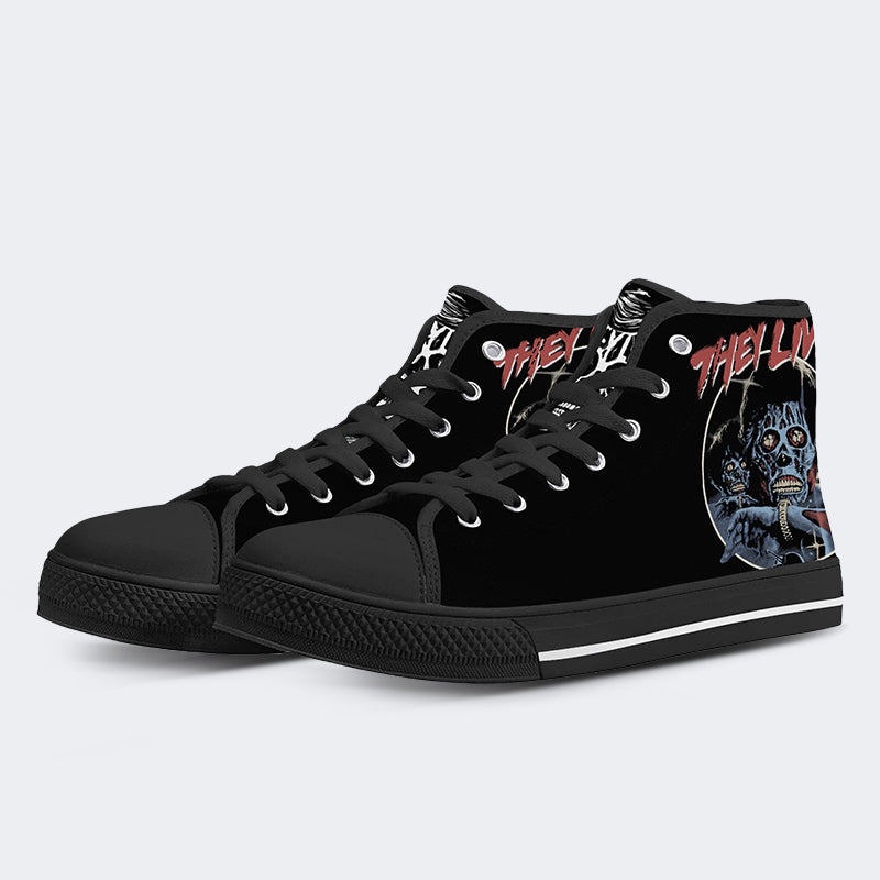 Unisex Sie leben Horror - High Top Canvas