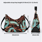 Green Snake Legend - Leather Crossbody Bag