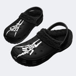 Skeleton Hand Dead Rise - Fur Lined Slippers/Sandals