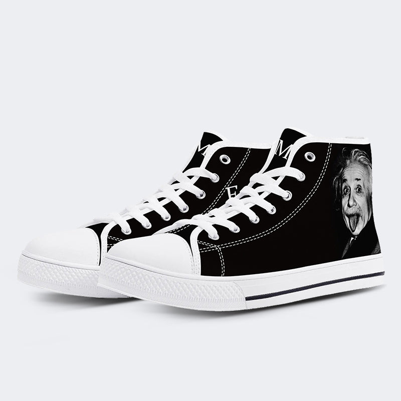 Albert Einstein (E=MC2) High Top Canvas Shoes