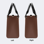 Inscribed Viper Print - Leather Handbag