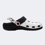Dark Web Spider Graphic - Fur Lined Slippers/Sandals
