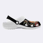 Ship Anchor Print - Fur Lined Slippers/Sandals