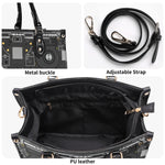 Mechanical Panel Print - Leather Handbag