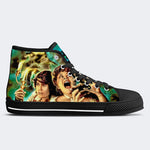 Horror Movie Vintage Graphic Print - High Top Canvas