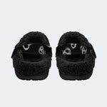 Sketch Skulls - Fur Lined Slippers/Sandals