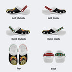 Horror Movie Graphic Print - Fur Lined Slippers/Sandals