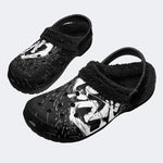 Skull Splash - Fur Lined Slippers/Sandals