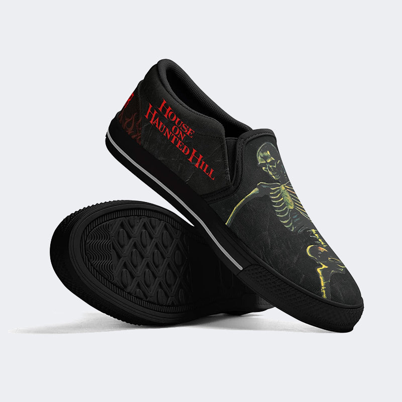 Unisex Horror Movie Print - Slip On Shoes