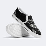 Death Moth Vintage Print - Slip On Shoes