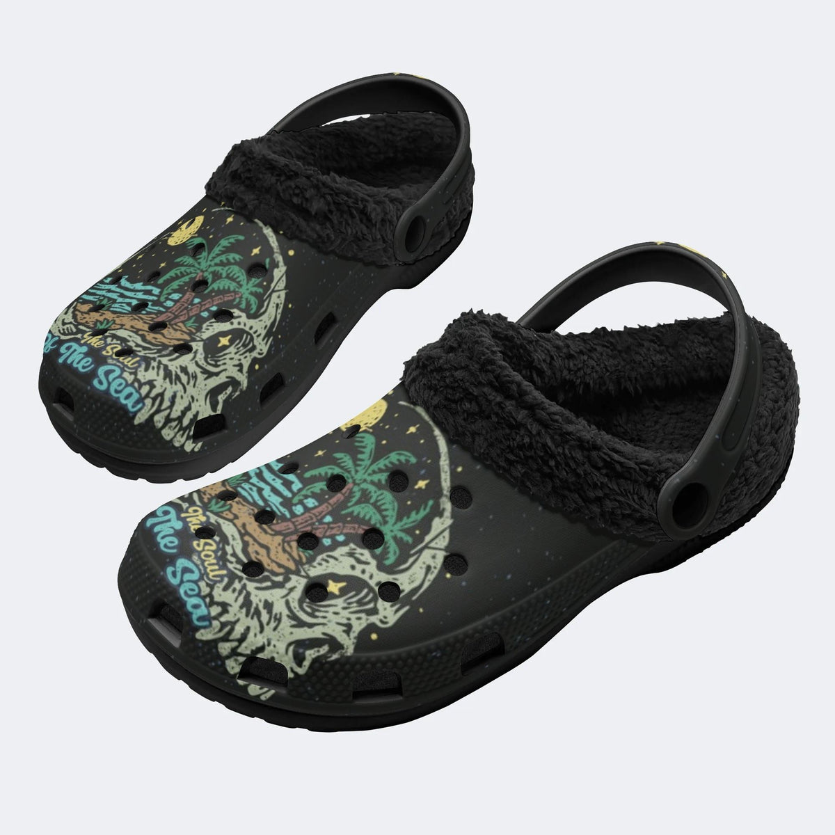 The Soul Of The Sea - Fur Lined Slippers/Sandals