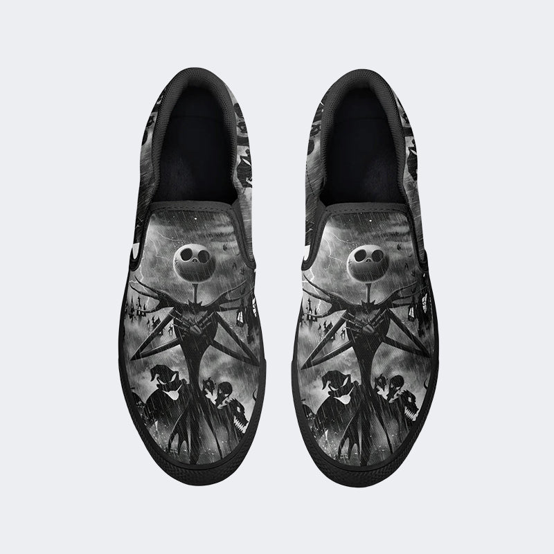 Halloween Nightmare Print - Slip On Shoes