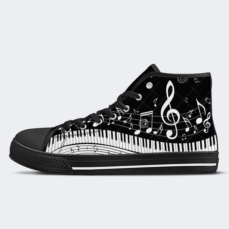 High Top Canvas Schuhe mit Musik