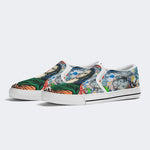 Mona Lisa Graffiti Art Print - Slip On Shoes