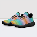 Figure&Rainbow Print Mesh Knit Sneakers