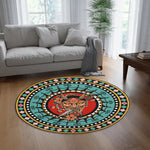 Devil Head With Sword - Floor Mat