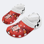 Horror Movie Graphic - Fur Lined Slippers