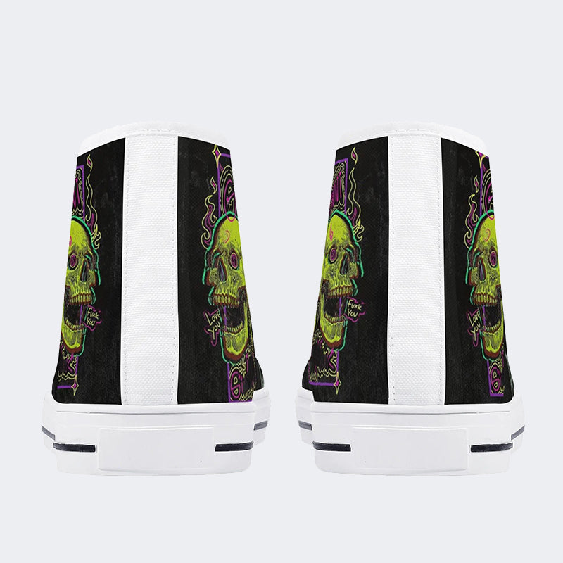 Unisex Horror-Druck - High Top Canvas