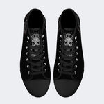 Unisex Totenkopf Druck - High Top Canvas