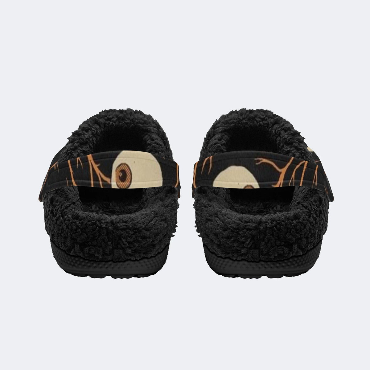Halloween Eye Twig - Fur Lined Slippers/Sandals