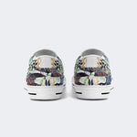 Unisex Skull Tree Graphic Print - Slip On Shoes