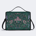 Wildflower Fairy Print - Leather Satchel Bag