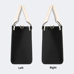 Traditional Death Moth Vintage Print - Leather Handbag