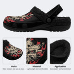 Dark Flame Dragon - Fur Lined Slippers/Sandals