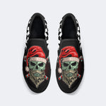 Skull Santa Print - Slip On Shoes