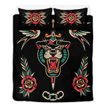 Old School Tiger Print - Three Piece Bedding Set
