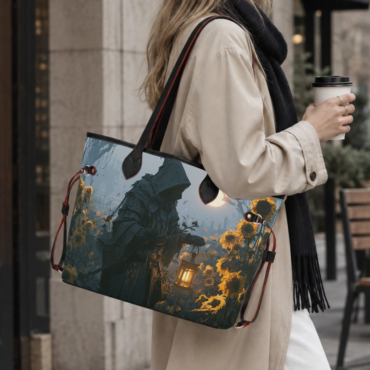 Gothic Lantern Reaper - Large capacity handbag