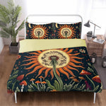 Mystic Floral Boho Print - Three Piece Bedding Set
