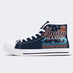 Amity Island Retro Unisex - High Top Canvas