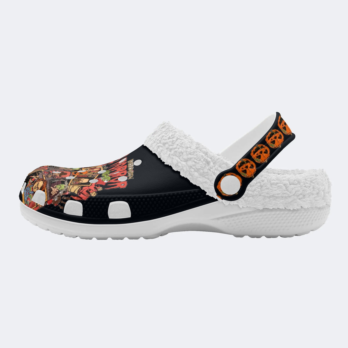 Halloween Horror Print - Fur Lined Slippers